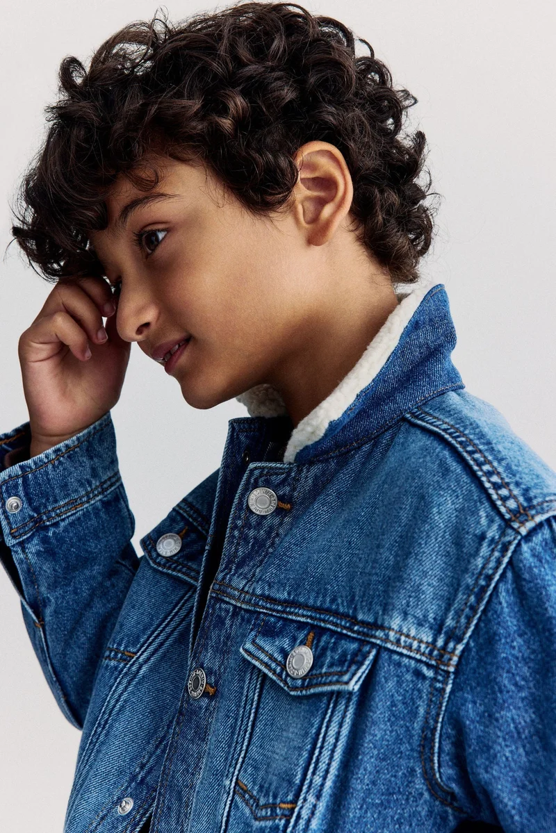 H&M Flannel-lined denim jacket